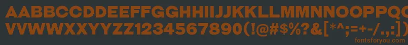 GalderglynnTitlingBl Font – Brown Fonts on Black Background