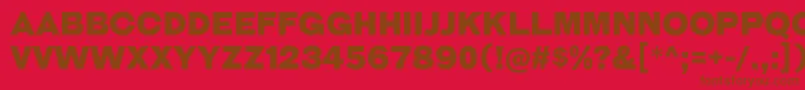 GalderglynnTitlingBl Font – Brown Fonts on Red Background
