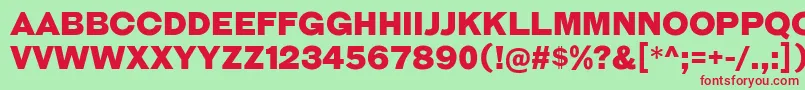 GalderglynnTitlingBl Font – Red Fonts on Green Background