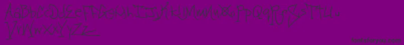 Blackbooktwo Font – Black Fonts on Purple Background