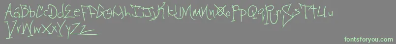 Blackbooktwo Font – Green Fonts on Gray Background