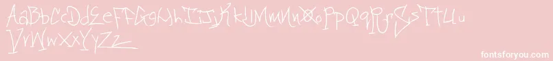 Blackbooktwo Font – White Fonts on Pink Background