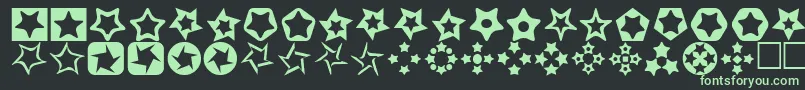 StarsFor3DFx Font – Green Fonts on Black Background