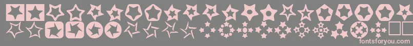 StarsFor3DFx Font – Pink Fonts on Gray Background
