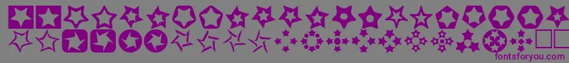 Police StarsFor3DFx – polices violettes sur fond gris