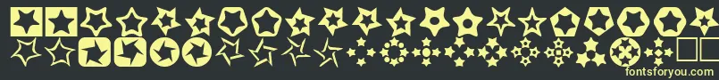 Police StarsFor3DFx – polices jaunes sur fond noir