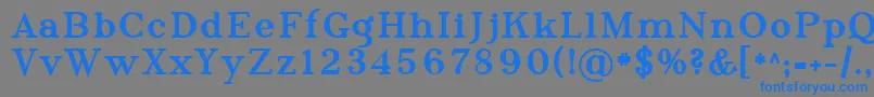 Sfphosphorustriselenide Font – Blue Fonts on Gray Background