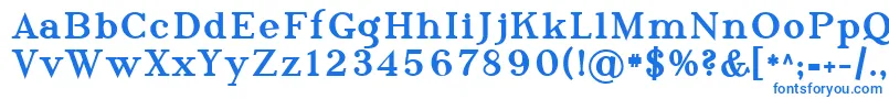 Sfphosphorustriselenide Font – Blue Fonts on White Background