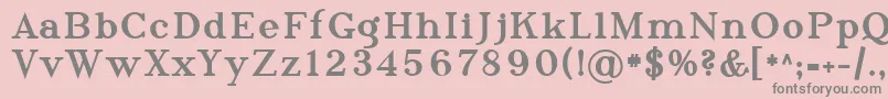 Sfphosphorustriselenide Font – Gray Fonts on Pink Background