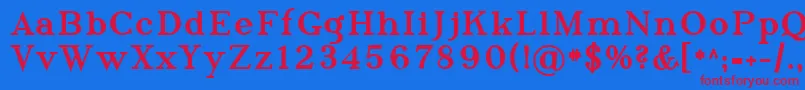 Sfphosphorustriselenide Font – Red Fonts on Blue Background