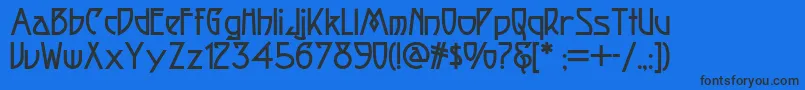 More about Fortunecookienf Font Fortunecookienf Font – Black Fonts on Blue Background