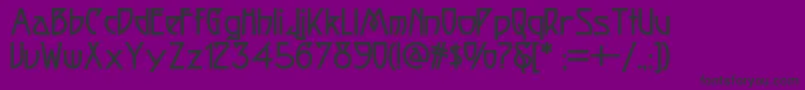 Fortunecookienf Font – Black Fonts on Purple Background