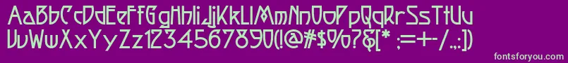 Fortunecookienf Font – Green Fonts on Purple Background