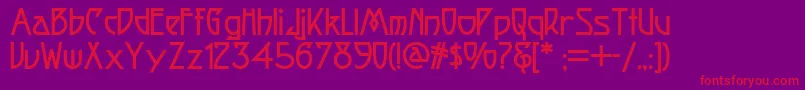Fortunecookienf Font – Red Fonts on Purple Background