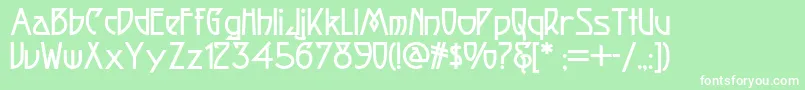 Fortunecookienf Font – White Fonts on Green Background