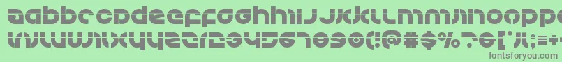 Kovacslaser Font – Gray Fonts on Green Background