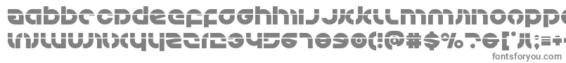 Kovacslaser-fontti – harmaat kirjasimet valkoisella taustalla