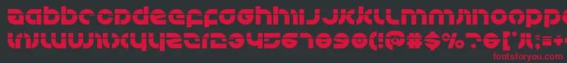 Kovacslaser Font – Red Fonts on Black Background
