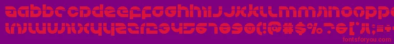 Kovacslaser Font – Red Fonts on Purple Background