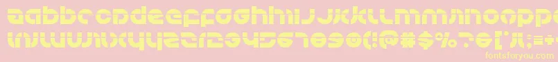 Kovacslaser Font – Yellow Fonts on Pink Background