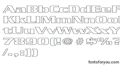 B5hollow font – Fonts Starting With B