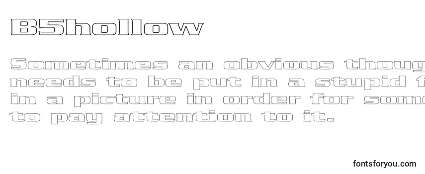 B5hollow Font