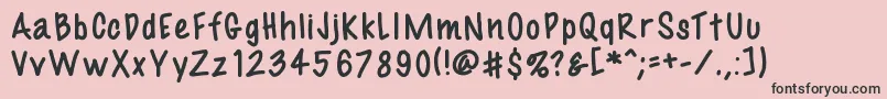 Fil3 Font – Black Fonts on Pink Background