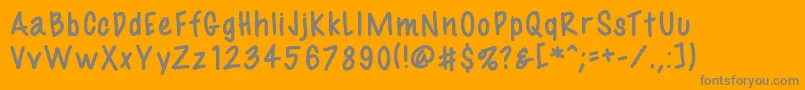 Fil3 Font – Gray Fonts on Orange Background
