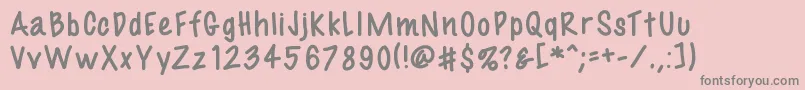 Fil3 Font – Gray Fonts on Pink Background