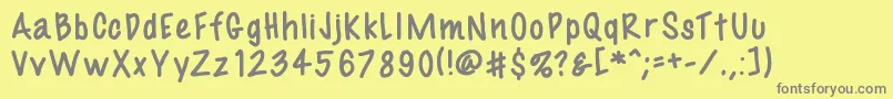 Fil3 Font – Gray Fonts on Yellow Background