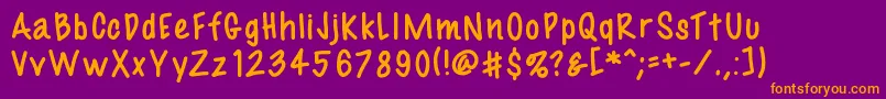 Fil3 Font – Orange Fonts on Purple Background