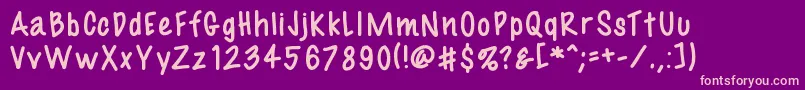 Fil3 Font – Pink Fonts on Purple Background