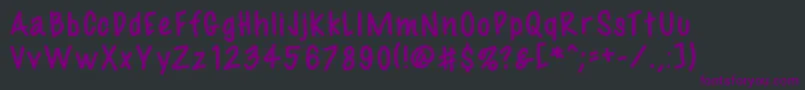 Шрифт Fil3 – фиолетовые шрифты на чёрном фоне