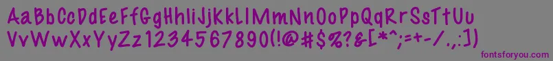 Fil3 Font – Purple Fonts on Gray Background
