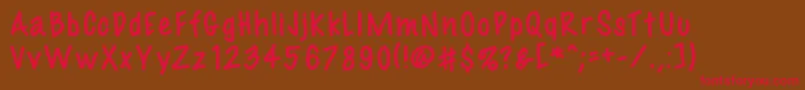 Fil3 Font – Red Fonts on Brown Background