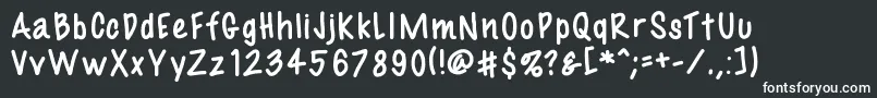 Fil3 Font – White Fonts on Black Background