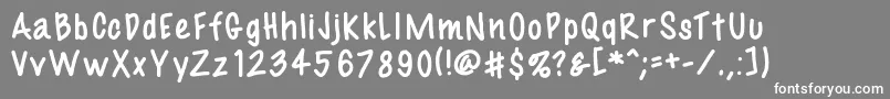 Fil3 Font – White Fonts on Gray Background
