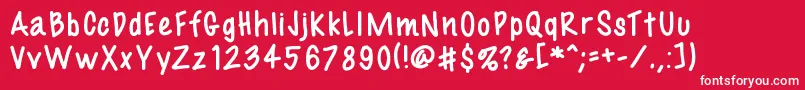 Fil3 Font – White Fonts on Red Background