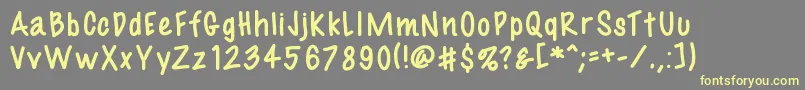 Fil3 Font – Yellow Fonts on Gray Background