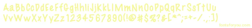Czcionka Fil3 – żółte czcionki