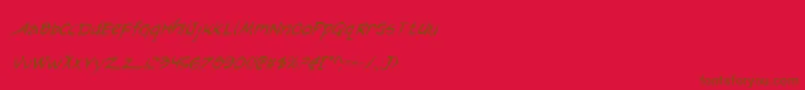 Подробнее о шрифте ArilonCondensedItalic Шрифт ArilonCondensedItalic – коричневые шрифты на красном фоне