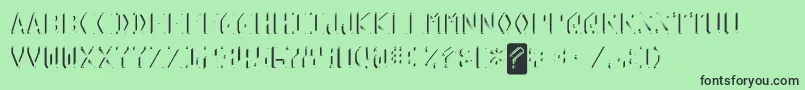KreditShine Font – Black Fonts on Green Background