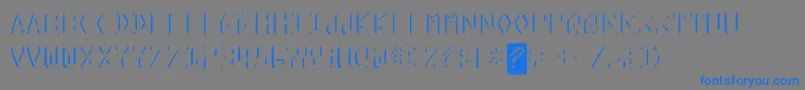 KreditShine-Schriftart – Blaue Schriften auf grauem Hintergrund