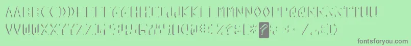 KreditShine Font – Gray Fonts on Green Background