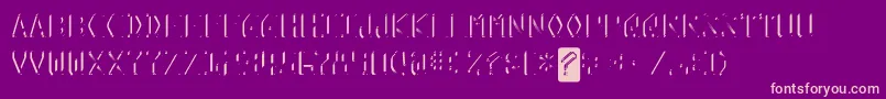 KreditShine Font – Pink Fonts on Purple Background