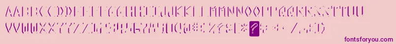 KreditShine Font – Purple Fonts on Pink Background