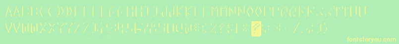 KreditShine Font – Yellow Fonts on Green Background