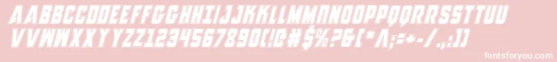 AnitllesAcademyItalic Font – White Fonts on Pink Background