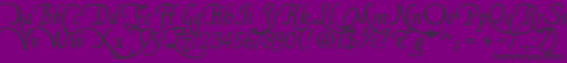 FranciscolucasBriosa Font – Black Fonts on Purple Background