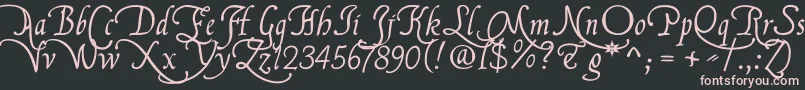 FranciscolucasBriosa Font – Pink Fonts on Black Background